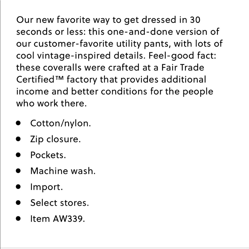 J. Crew Foundry chino coveralls - Picture 3 of 4